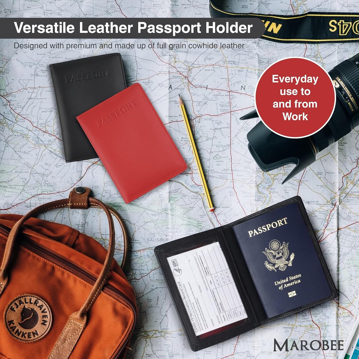Passport and Vaccine Card Holder