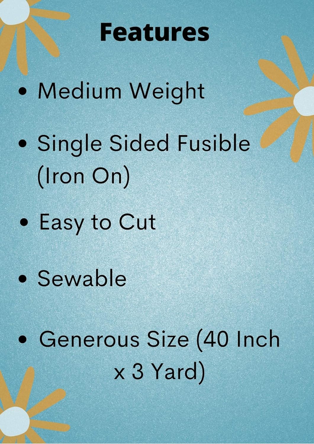 Fusible Interfacing Medium Weight