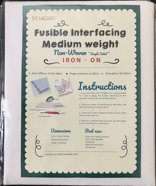 Fusible Interfacing Medium Weight